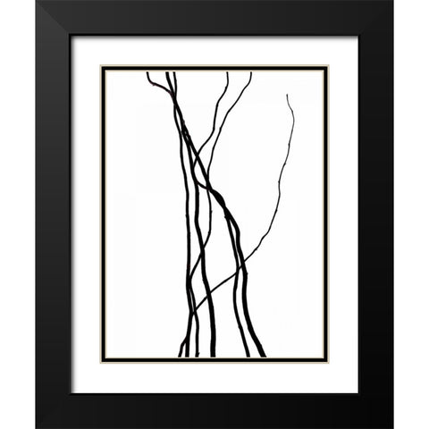 Its Not Burnt Black Modern Wood Framed Art Print with Double Matting by Burkhart, Monika