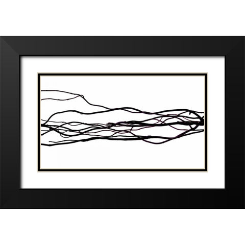 Im Sorry for What I Said Black Modern Wood Framed Art Print with Double Matting by Burkhart, Monika