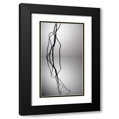 Natures Reflections VI Black Modern Wood Framed Art Print with Double Matting by Burkhart, Monika