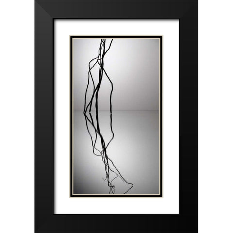 Natures Reflections VI Black Modern Wood Framed Art Print with Double Matting by Burkhart, Monika