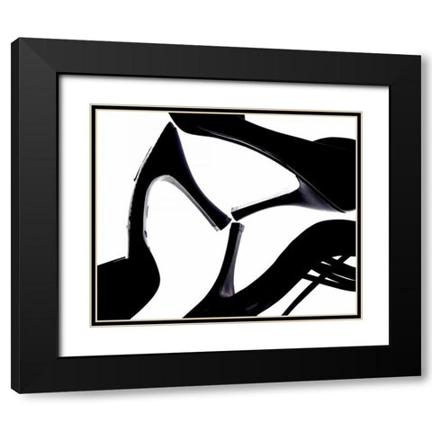 High Heels III Black Modern Wood Framed Art Print with Double Matting by Burkhart, Monika