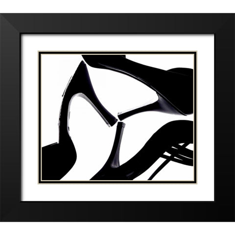 High Heels III Black Modern Wood Framed Art Print with Double Matting by Burkhart, Monika