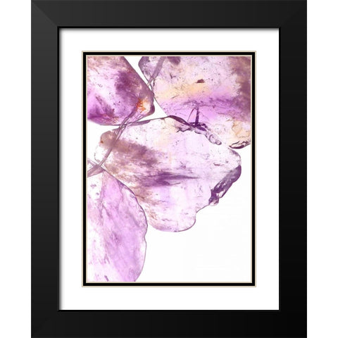 Purple II Black Modern Wood Framed Art Print with Double Matting by Burkhart, Monika