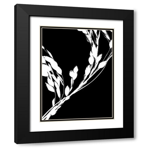 Soliloquy Reverse II Black Modern Wood Framed Art Print with Double Matting by Burkhart, Monika