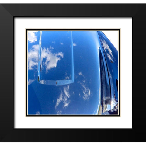 Clouds On The Car I Black Modern Wood Framed Art Print with Double Matting by Burkhart, Monika