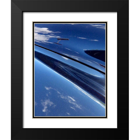 Clouds On The Car II Black Modern Wood Framed Art Print with Double Matting by Burkhart, Monika
