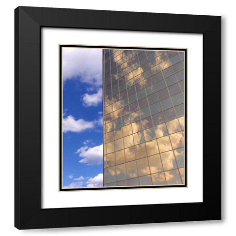In The Clouds Black Modern Wood Framed Art Print with Double Matting by Burkhart, Monika