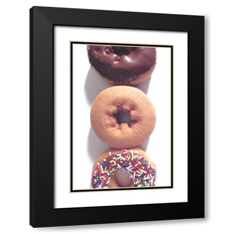Doughnut Line VI Black Modern Wood Framed Art Print with Double Matting by Burkhart, Monika