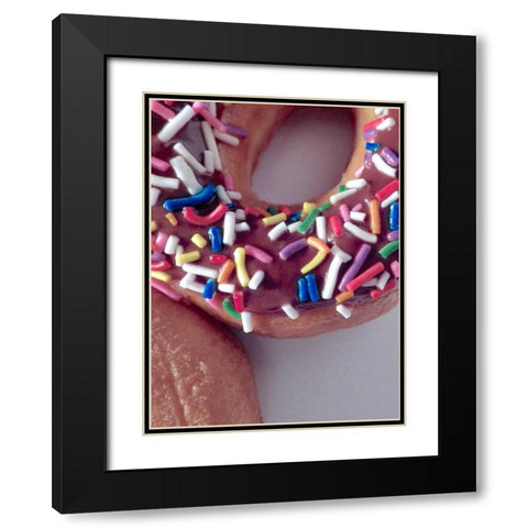 Classic Doughnut I Black Modern Wood Framed Art Print with Double Matting by Burkhart, Monika