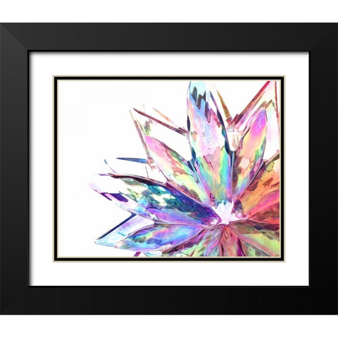 Prismatique II Black Modern Wood Framed Art Print with Double Matting by Burkhart, Monika