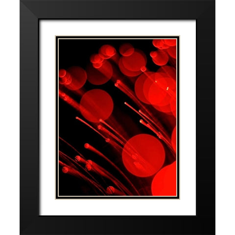 Pyrotechnic II Black Modern Wood Framed Art Print with Double Matting by Burkhart, Monika