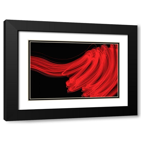High Velocity I Black Modern Wood Framed Art Print with Double Matting by Burkhart, Monika