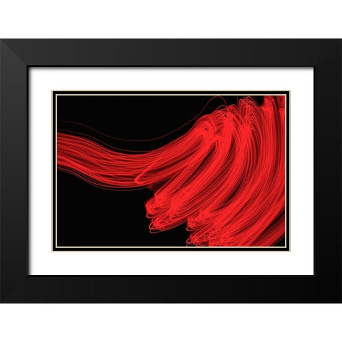 High Velocity I Black Modern Wood Framed Art Print with Double Matting by Burkhart, Monika