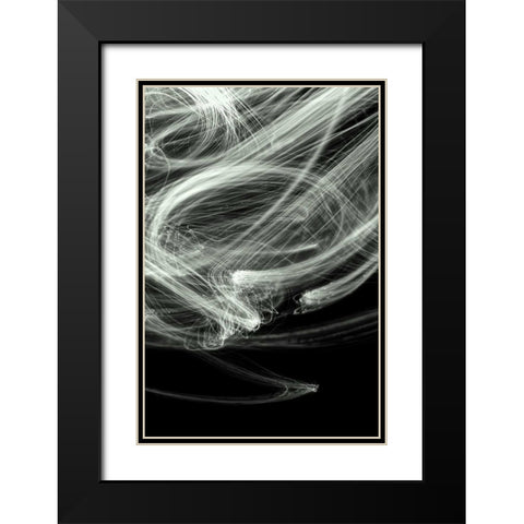 Impulse I Black Modern Wood Framed Art Print with Double Matting by Burkhart, Monika