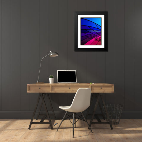 Rainglo I Black Modern Wood Framed Art Print with Double Matting by Burkhart, Monika