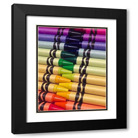 Color Crave II Black Modern Wood Framed Art Print with Double Matting by Burkhart, Monika