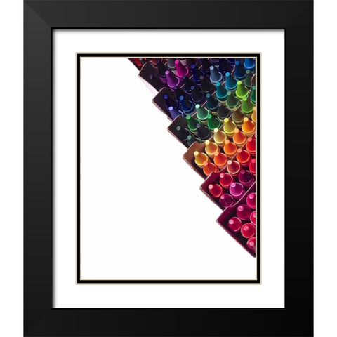 Color Crave VI Black Modern Wood Framed Art Print with Double Matting by Burkhart, Monika