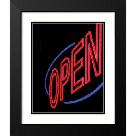 Open Black Modern Wood Framed Art Print with Double Matting by Burkhart, Monika