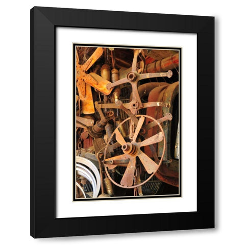 New Era VII Black Modern Wood Framed Art Print with Double Matting by Berzel, Erin