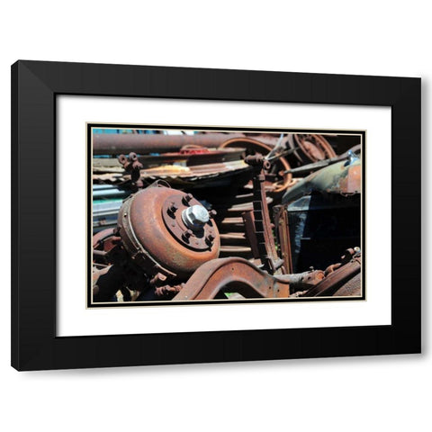 New Era IX Black Modern Wood Framed Art Print with Double Matting by Berzel, Erin