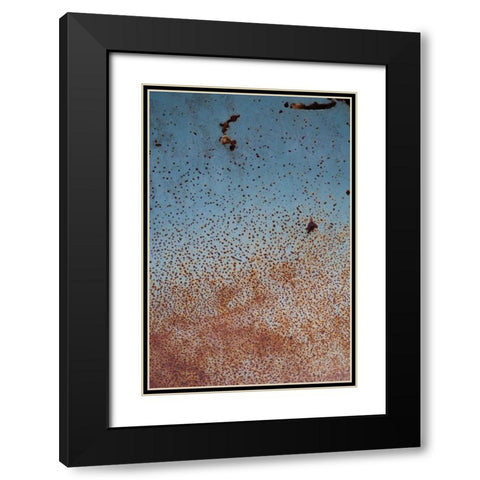 Rust on Antique Car II Black Modern Wood Framed Art Print with Double Matting by Berzel, Erin