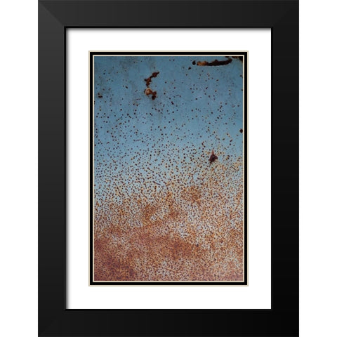 Rust on Antique Car II Black Modern Wood Framed Art Print with Double Matting by Berzel, Erin