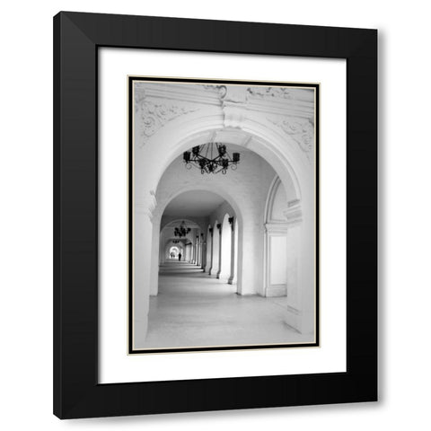 El Prado II Black Modern Wood Framed Art Print with Double Matting by Berzel, Erin