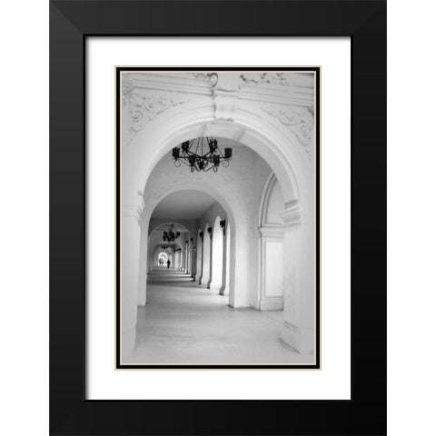 El Prado II Black Modern Wood Framed Art Print with Double Matting by Berzel, Erin