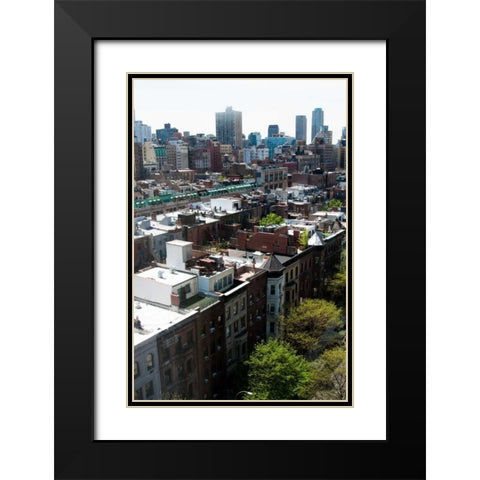 West Manhattan Black Modern Wood Framed Art Print with Double Matting by Berzel, Erin