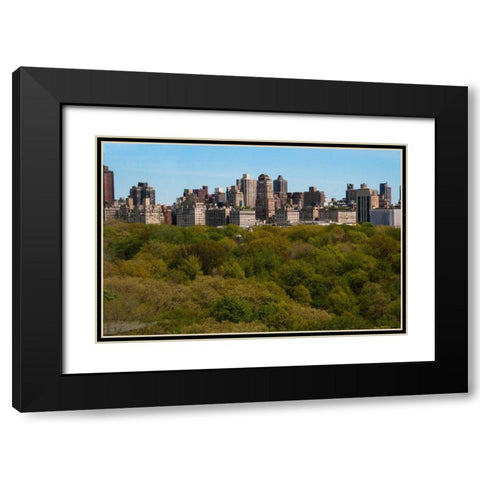 Central Park II Black Modern Wood Framed Art Print with Double Matting by Berzel, Erin