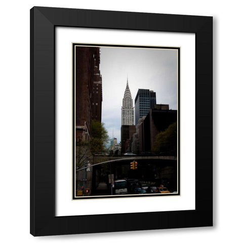 Chrysler Building I Black Modern Wood Framed Art Print with Double Matting by Berzel, Erin