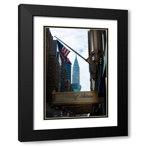 Chrysler Building II Black Modern Wood Framed Art Print with Double Matting by Berzel, Erin