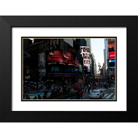 Times Square IV Black Modern Wood Framed Art Print with Double Matting by Berzel, Erin