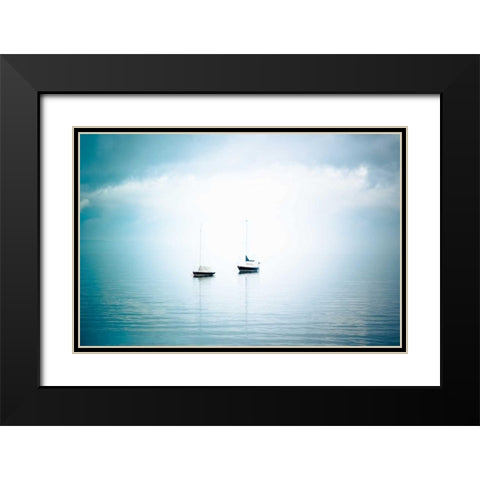 Whidbey Island I Black Modern Wood Framed Art Print with Double Matting by Berzel, Erin