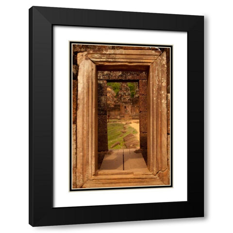 Doorway I Black Modern Wood Framed Art Print with Double Matting by Berzel, Erin