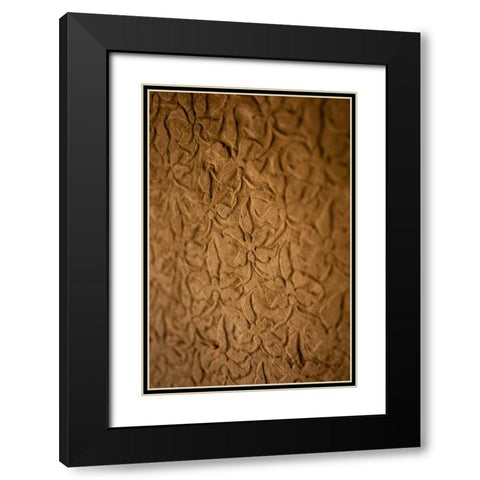 Orchid Carving I Black Modern Wood Framed Art Print with Double Matting by Berzel, Erin