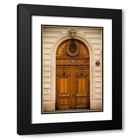 La Porte IV Black Modern Wood Framed Art Print with Double Matting by Berzel, Erin