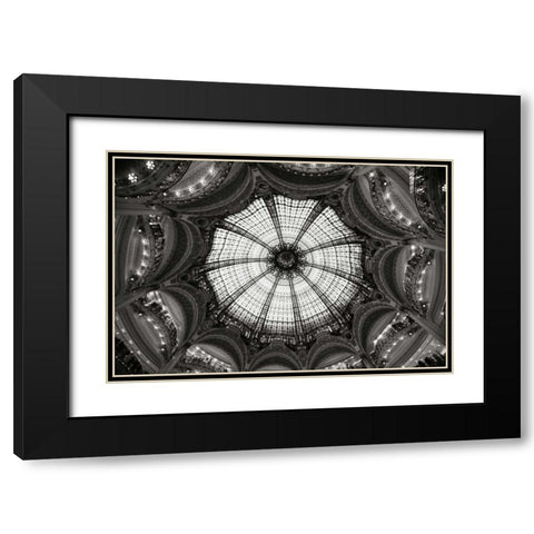 Galeries Lafayette IV BW Black Modern Wood Framed Art Print with Double Matting by Berzel, Erin