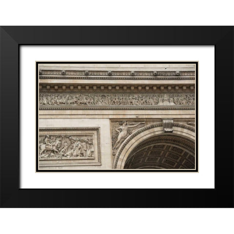 Arc de Triomphe III Black Modern Wood Framed Art Print with Double Matting by Berzel, Erin