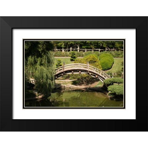Moon Bridge I Black Modern Wood Framed Art Print with Double Matting by Berzel, Erin