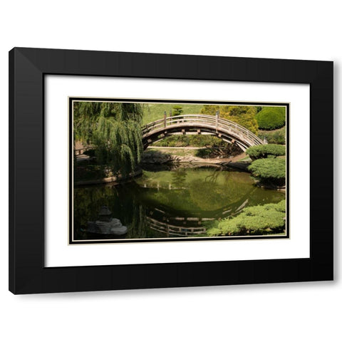 Moon Bridge II Black Modern Wood Framed Art Print with Double Matting by Berzel, Erin