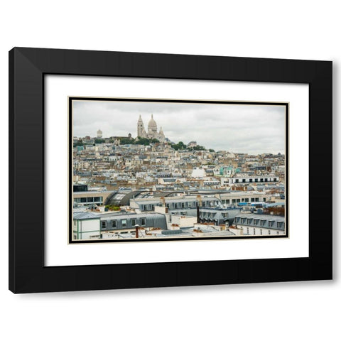 Sacre Coeur II Black Modern Wood Framed Art Print with Double Matting by Berzel, Erin
