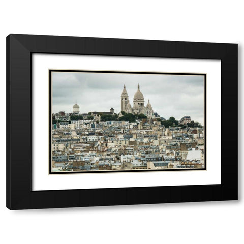 Sacre Coeur I Black Modern Wood Framed Art Print with Double Matting by Berzel, Erin