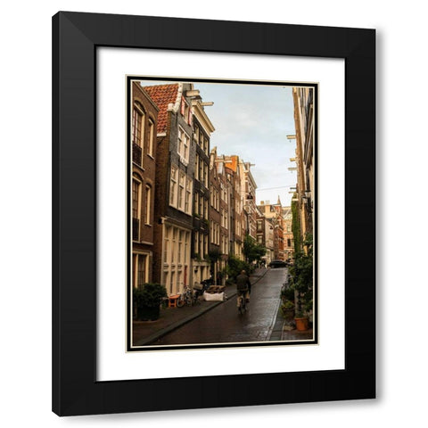 Amsterdam Road I Black Modern Wood Framed Art Print with Double Matting by Berzel, Erin