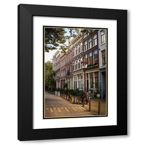 Amsterdam Road II Black Modern Wood Framed Art Print with Double Matting by Berzel, Erin