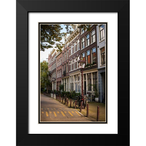 Amsterdam Road II Black Modern Wood Framed Art Print with Double Matting by Berzel, Erin