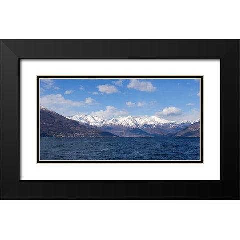 Mountain Splendor Black Modern Wood Framed Art Print with Double Matting by Crane, Rita