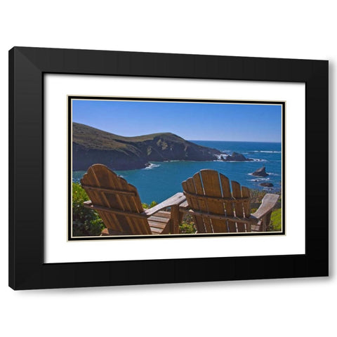 Sunny Seascape I Black Modern Wood Framed Art Print with Double Matting by Crane, Rita