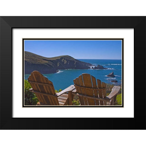 Sunny Seascape I Black Modern Wood Framed Art Print with Double Matting by Crane, Rita