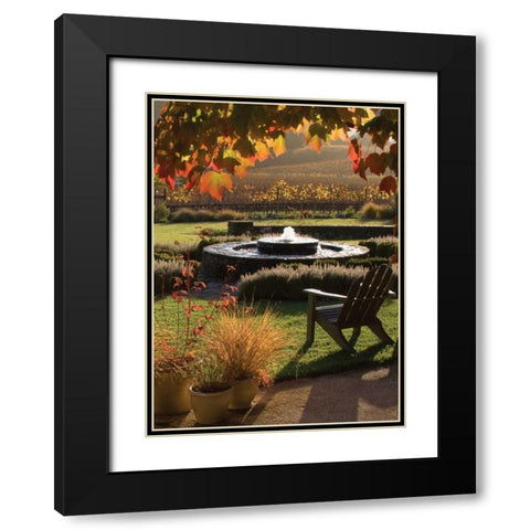 Autumn Glow I Black Modern Wood Framed Art Print with Double Matting by Crane, Rita